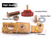 Picture of Top Post Battery Disconnect Switch - Quick Disconnect Battery Cut Off Switch for Car Truck Marine RV and Electrical Equipment - 12V/125A - Red