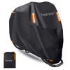Picture of Motorcycle Cover,Motorbike Cover All Season Universal Weather Waterproof Outdoor UV Protection with 4 Reflective Strips & Storage Bag,4XL Motorcycles Vehicle Cover