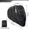 Picture of Motorcycle Cover,Motorbike Cover All Season Universal Weather Waterproof Outdoor UV Protection with 4 Reflective Strips & Storage Bag,4XL Motorcycles Vehicle Cover