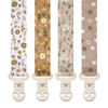 Picture of Stadela Baby Pacifier Clip Leash Soothie Holder for Girl 4 Pack Gift Set Universal Fit