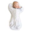 Picture of Amazing Baby Transitional Swaddle Sack with Arms Up Half-Length Sleeves and Mitten Cuffs, Small, 0-3 months, 6-14 lbs, Sterling Confetti (Arms Up Swaddle, Transition Swaddle Sleep Sack)