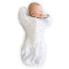 Picture of Amazing Baby Transitional Swaddle Sack with Arms Up Half-Length Sleeves and Mitten Cuffs, Small, 0-3 months, 6-14 lbs, Sterling Confetti (Arms Up Swaddle, Transition Swaddle Sleep Sack)