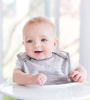 Picture of Burt's Bees Baby - Bibs, 4-Pack Lap-Shoulder Drool Cloths, 100% Organic Cotton with Absorbent Terry Towel Backing (Heather Grey)