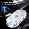 Picture of 4Pcs Car LED Lights Interior Wireless, 7 Colors Interior Car Lights with 6 Bright LED Lamp Beads, Portable USB Rechargeable Car Interior Led Night Light for Car Decor