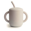 Picture of mushie 100% Silicone Training Cup & Straw for Toddlers | 6 Months+ (Shifting Sand)