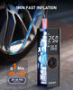 Picture of ZGZUXO Tire Inflator Portable Air Compressor for Car, 2X Fast Cordless Bike Tire Pump Battery & 12V DC Dual Power Motorcycle Air Pump 150PSI with Pressure Gauge, LED Light for Ball, Car Accessories