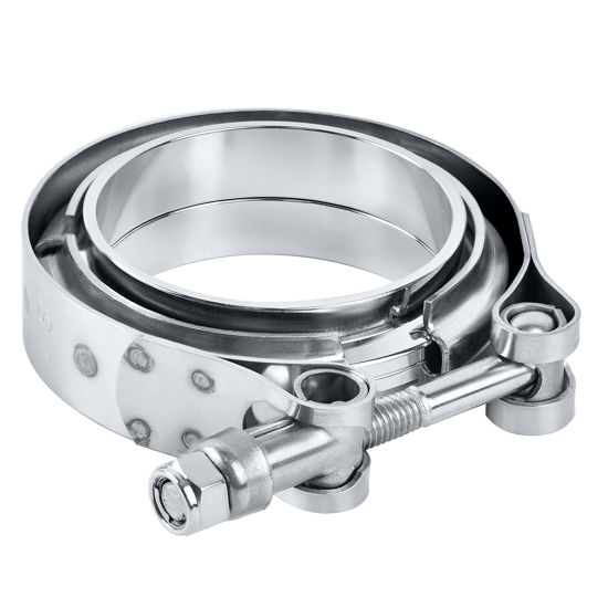 Picture of EVIL ENERGY 3.0 Inch V Band Clamp with Flange Male Female Stainless Steel