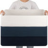 Picture of OIAHOMY 108L Super Large Blanket Basket, 25”x16”x16” Rectangle Woven Baskets for Storage, Cotton Rope Basket For Living Room, Toy Basket with Handle, Basket for Organizing - Gradient Blue