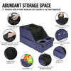 Picture of MULISOFT Car Seat Organizer, Backseat Car Organizer with 11 Storages Compartments and 2 Cup Holders, Blue