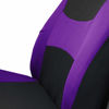Picture of FH Group Car Seat Covers Front Set Purple Cloth - Seat Covers for Low Back Car Seats with Removable Headrest, Universal Fit, Automotive Seat Cover, Airbag Compatible Car Seat Cover for SUV, Sedan, Van