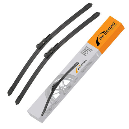 Picture of PEJIEDAS Front Windshield Wiper Blades for Ford Escape/2013-2020/Kuga 2012-2018/Fusion 2013-2019/Focus 2012-2018 OE Original Style (28" + 28" Front Wipers Pack of 2)