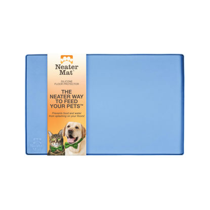 Picture of Neater Pet Brands Neater Mat Pet Mats for Food and Water, Dog Bowl Mat Waterproof Silicone, Pet Mat for Dog or Cat, Dog Food Mats for Floors Waterproof, Dog Water Mat & Dog Food Mat with Raised Edge