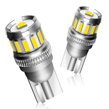 Picture of AUTOONE 194 LED License Plate Light 300% High Brightness T10 168 2825 W5W Bulbs for Dome Map Door Courtesy Interior Car 6500K White, Pack of 2