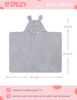 Picture of TBEZY Baby Hooded Towel with Unique Animal Design Ultra Soft Thick Cotton Bath Towel for Newborn (Hippo)