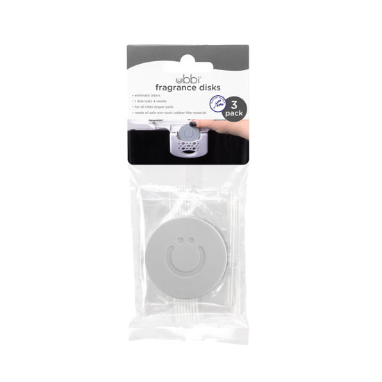 Picture of Ubbi Adult Pail Odor Absorbing Fragrance Disks, Odor Eliminator, Odor Removing Solid Air Freshener, Lavender Scented, 3 Pack