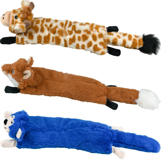 Picture of SHARLOVY Dog Squeaky Toys No Stuffing 3 Pack Plush Dog Toys for Medium Dog Toys Crinkle Dog Toys Durable Dog Chew Toys Cute Animals Puppy Toys for Teething Pet Toys