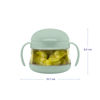 Picture of Ubbi Tweat No Spill Snack Container for Kids, BPA-Free Tritan, Toddler Snack Container, Sage & Blue