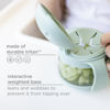 Picture of Ubbi Tweat No Spill Snack Container for Kids, BPA-Free Tritan, Toddler Snack Container, Sage & Blue