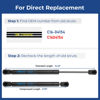 Picture of ARANA C16-04154 15 inch Gas Strut 24 lbs Gas Spring Shocks 15" Lift-Support Struts for Truck Topper Snogtop A.R.E Leer Cap Pickup Camper Shell Window Toolbox Repalcement Parts