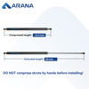 Picture of ARANA ST280M120 28 inch 120Lb Gas Struts Spring Shocks SE1000120ME 28 inch 534N Lift Support with 13mm Ball Ends for RV Awning Heavy-Duty Trap Door Tonneau Cover Camper Trailer Floor Hatch, Set of 2