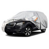 Picture of Kayme 6 Layers SUV Car Cover Custom Fit for Subaru Forester（1997-2024） Waterproof All Weather for Automobiles, Outdoor Full Cover Rain Sun UV Protection.Silver