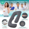 Picture of Sasttie Pregnancy Pillows for Sleeping, U Shaped Cooling Full Body Pillow Pregnancy Must Haves, Maternity Pillow for Pregnant Women, Pillow with Removable Cover for Side Sleeper, Dark Grey