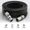 Picture of EBXYA XLR Cable 2ft 2 Pack - Balanced DMX Cable, 3 Pin Male to Female Microphone Cable for Speakers, Mixer, Stage Lighting