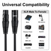 Picture of EBXYA XLR Patch Cable 6 Ft 4 Pack, 3 Pin Male to Female Short Microphone Mic Cable Premium DMX512 Lighting Cable Compatible with Speakers, Mixer, Stage Lighting