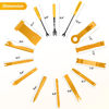 Picture of GOOACC 102Pcs Trim Removal Tool, Auto Push Pin Nylon Bumper Retainer Clip Set Fastener Terminal Remover Tool Round Handle Crowbar Kit Car/Radio Panel, Yellow