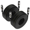 Picture of EBXYA 35ft XLR Cable 2 Pack - Premium Balanced XLR Microphone Cables with 3-Pin XLR Male to Female DMX Cable