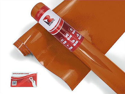 Picture of 3M 1080 G344 Gloss Liquid Copper (3in x 5in) Vinyl Wrap Film Sheet with Air-Release for Cars, Trucks & More (0.11sq ft Roll)