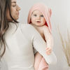 Picture of Konssy 2-Pack Muslin Hooded Baby Towels, 100% Cotton, Ultra-Soft & Absorbent Baby Bath Towels with Hood for Newborn & Infant (Pink, Floral,30" x 30")