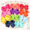 Picture of 30Pcs 6 Inch Hair Bows for Girls, Oaoleer Grosgrain Ribbon Bows Alligator Clips Double-deck Big Hairbows Hair Barrettes Hair Accessories for Toddlers Girls Kids Children