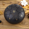 Picture of Eavnbaek Steel Tongue Drum - 8 Notes 6 Inch Steel Hand Drum with Bag, Music Book, Drumsticks, Mallet Holder and Finger Picks, Tongue Drum for Camping, Meditation or Yoga (Black)