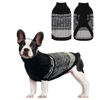 Picture of Mihachi Dog Sweaters for Small Medium Dogs Girl Boy,Soft Warm Dogs Shirt, Cold Weather Dog Coat Turtleneck Knitted Pullover Dog Clothes Costume with Leash Hole for Large Cat Puppy Doggy Pet,Black SM