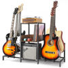 Picture of Bikoney Guitar Stand 5-Tier for Acoustic, Electric Guitar, Bass, Guitar Rack Holder Floor Adjustable for Multiple Guitars, Guitar Amp Accessories, Guitar Holder Display for Music Room Home Studio