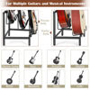 Picture of Bikoney Guitar Stand 5-Tier for Acoustic, Electric Guitar, Bass, Guitar Rack Holder Floor Adjustable for Multiple Guitars, Guitar Amp Accessories, Guitar Holder Display for Music Room Home Studio