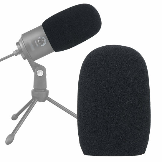 Picture of K669 Foam Mic Windscreen, Pop Filter Wind Cover Compatible with Fifine USB Condenser Recording Microphone K669, T669, K669B by SUNMON
