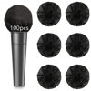 Picture of 100PCS Microphone Cover Disposable Non-Woven Microphone Windscreen Protective Cap Karaoke Mic Cover for KTV Home Karaoke Bar News Interview