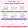 Picture of Nuliie 8PCS 15/17/19/21mm for 24mm Flange/Shield of Most Pumps, BPA Free Flange Sizing Kit, Compatible with Momcozy/Elvie/Spectra/Bellababy/TSRETE/Nuliie Breast Pumps