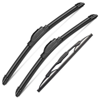Picture of 3 Wipers Set for Chrysler Town & Country 2008-2016, Dodge Grand Caravan 2008-2019, Windshield Wiper Blades Original Equipment Replacement Front and Rear- 26"/20"/16T" (Pack of 3) J- HOOK