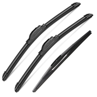 Picture of 3 Wipers Set for 2016 2017 2018 2019 2020 2021 2022 Honda HRV HR-V, Windshield Wiper Blades Original Equipment Replacement Front and Rear- 26"/18"/10B" (Pack of 3) J- HOOK