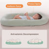 Picture of Lucakuins Baby Lounger, Bionic Design Baby Lounger for Newborn 0-24 Months, Soft Organic Cotton Breathable Lounger for Infants (Lovely Green)