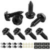 Picture of LivTee Rustproof License Plate Screws for Securing License Plates Frames and Covers on Cars and Trucks, 8 Set Premium Stainless Steel Self Tapping Mounting Bolts (Black Zinc Plated)