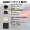 Picture of LivTee Rustproof License Plate Screws for Securing License Plates Frames and Covers on Cars and Trucks, 8 Set Premium Stainless Steel Self Tapping Mounting Bolts (Black Zinc Plated)