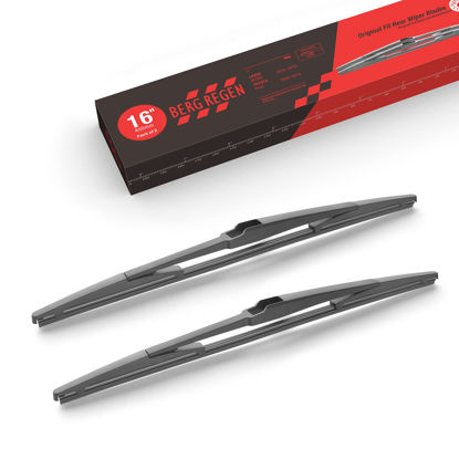 Picture of 16"(16-A) Rear Wiper Blades Fit for Toyota Sienna 2022-2011 Prius 2022-2004 /Lexus RX350 RX450H 2022-2010 GX470 2009-2003 Back Windshield Wiper Blades (Pack of 2)