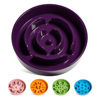 Picture of LE TAUCI Dog Bowls Slow Feeder Ceramic, 1.5 Cup Slow Feeding Bowl for Small and Medium Breed, Puzzle Dog Food Bowl for Fast Eater, Maze Purple