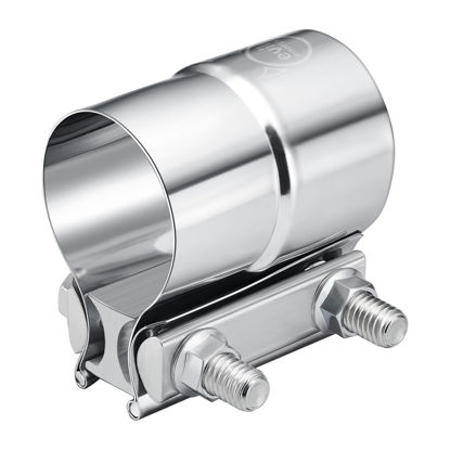 Picture of EVIL ENERGY 2.75 Inch Exhaust Clamp,2 3/4" Lap Joint Band Clamp Stainless Steel for Pipes,Mufflers,Catalytic Converters