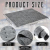 Picture of Hoolerry Oil Absorbent Pads Weight Dimpled Pad Garage Accessories Water Absorbent Mat Oil Spill Mat for Absorbing Protecting Home Garage Basement (100 Pcs,Gray,9.8 x 13 Inch)
