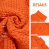 Picture of cyeollo Dog Sweater Pullover Turtleneck for Dogs, Classic Knitwear Fall Winter Cold Weather Dog Clothes Warm Pet Apparel Small Medium Large Dog Sweaters, Orange XL